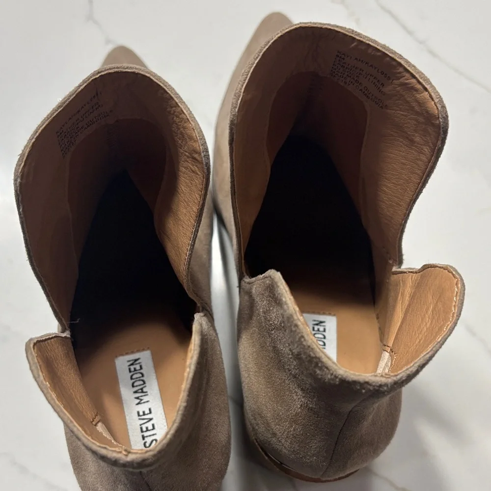 Steve Madden Beige Ankle Booties - Picture 8 of 15